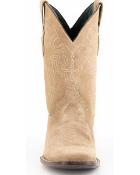 Image #4 - Ferrini Men's Roughrider Roughout Western Boots - Square Toe , Taupe, hi-res