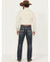 Image #3 - Rock & Roll Denim Men's Dark Wash Tapered Bootcut Stretch Denim Jeans, Dark Wash, hi-res