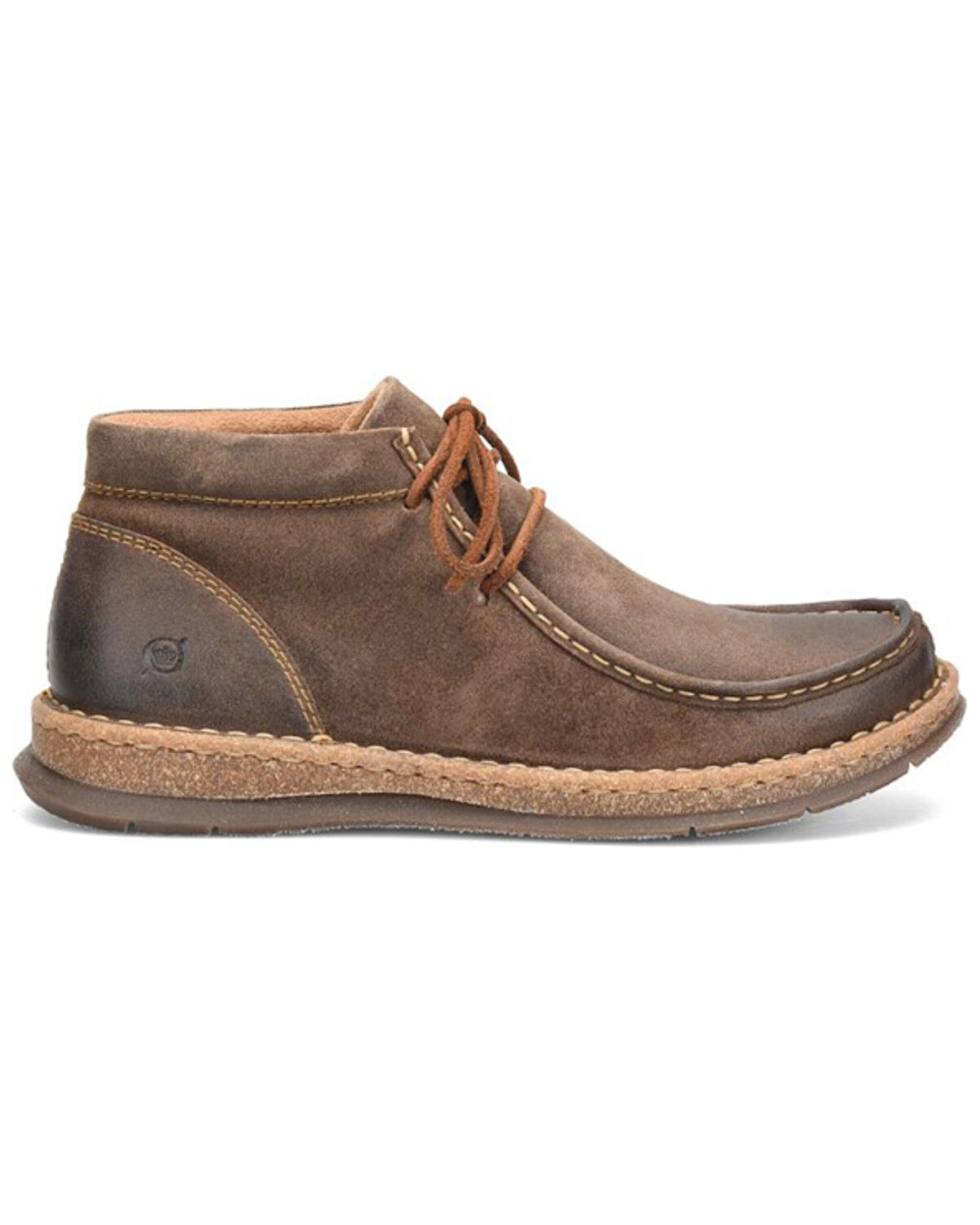 Image #2 - Born Men's Brock Distressed Casual Shoes - Moc Toe, Taupe, hi-res