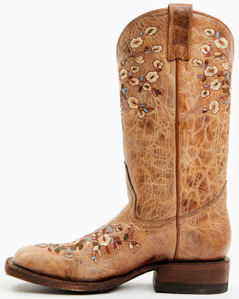 Shyanne Women's Coralee Western Boots - Broad Square Toe, Tan, hi-res