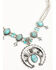 Image #2 - Shyanne Women's Ridge Canyon Turquoise Squash Blossom Necklace, Silver, hi-res