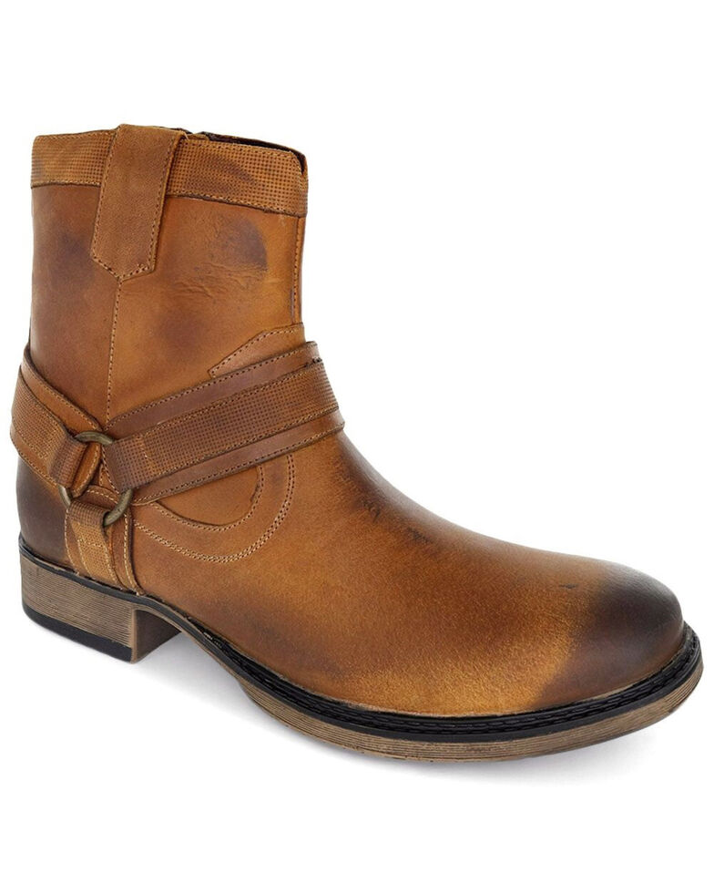 Evolutions Men's Tan Colton II Zipper Boots - Round Toe | Sheplers