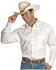 Ariat Men's Solid Twill Long Sleeve Western Woven Shirt, White, hi-res