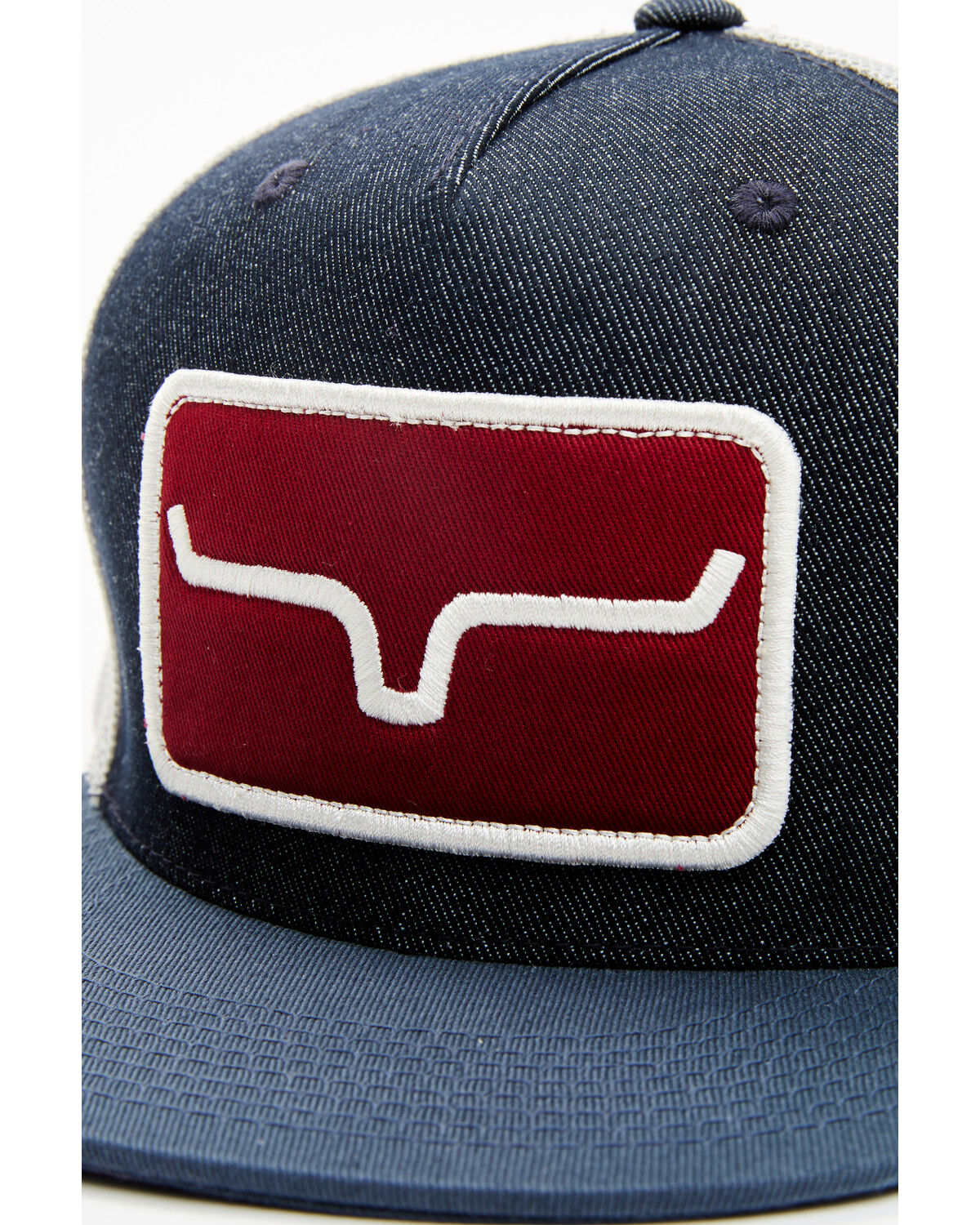 Image #2 - Kimes Ranch Men's Denim Banner Ventilated Cap, Indigo, hi-res