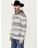 Image #3 - Cowboy Hardware Men's Desert Serape Hooded Sweatshirt, Grey, hi-res