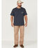Image #2 - Carharrt Men's Outdoors Logo Graphic Bluestone Relaxed Fit Heavyweight Short Sleeve Work Pocket T-Shirt , , hi-res