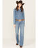 Image #1 - Ariat Women's Medium Wash Perfect Rise Milli Trouser Jeans, Medium Wash, hi-res