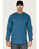 Image #1 - Cody James Men's FR Logo Long Sleeve Work T-Shirt, Blue, hi-res