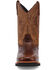 Image #4 - Dan Post Little Boys' Ostrich Print Western Boots - Broad Square Toe, Chocolate, hi-res