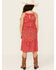 Image #4 - Wrangler Girls' Southwestern Print Sleeveless Maxi Dress, Red, hi-res