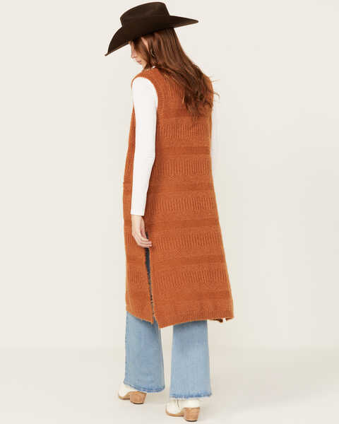 Image #4 - Shyanne Women's Long Sweater Vest , Caramel, hi-res