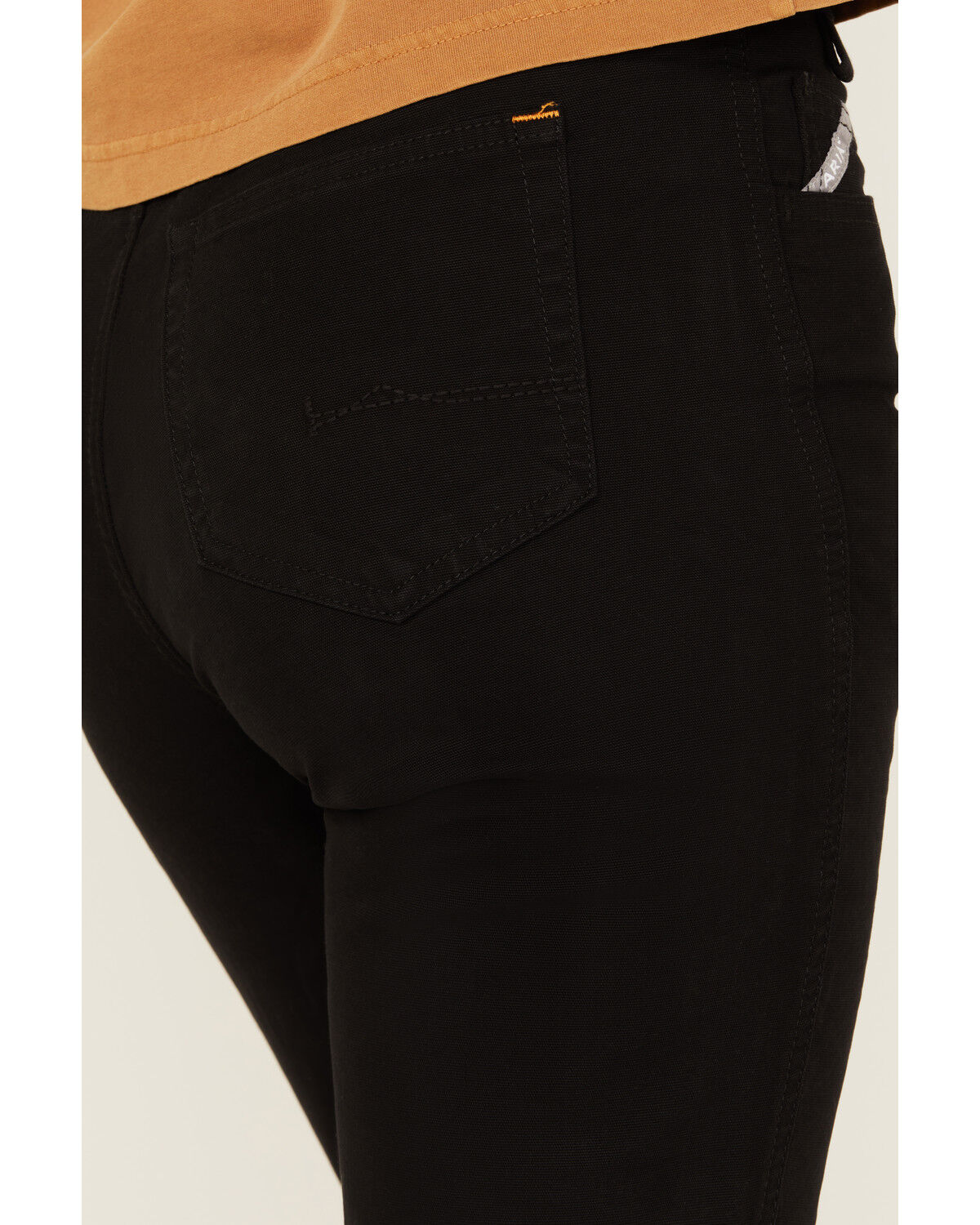 Image #4 - Ariat Women's Rebar PR Made Tough Straight Stretch Work Pants, Black, hi-res