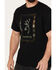 Image #3 - Browning Men's Americana Short Sleeve Graphic T-Shirt, Black, hi-res