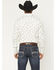Image #4 - Rock & Roll Denim Men's Floral Print Long Sleeve Snap Stretch Western Shirt, Natural, hi-res