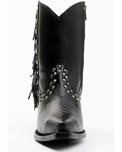 Image #4 - Idyllwind Women's Studded Fringe Day Trip Western Boots - Snip Toe, Black, hi-res