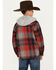 Image #4 - Ariat Boys' Hoffman Hooded Shirt Jacket, Red, hi-res