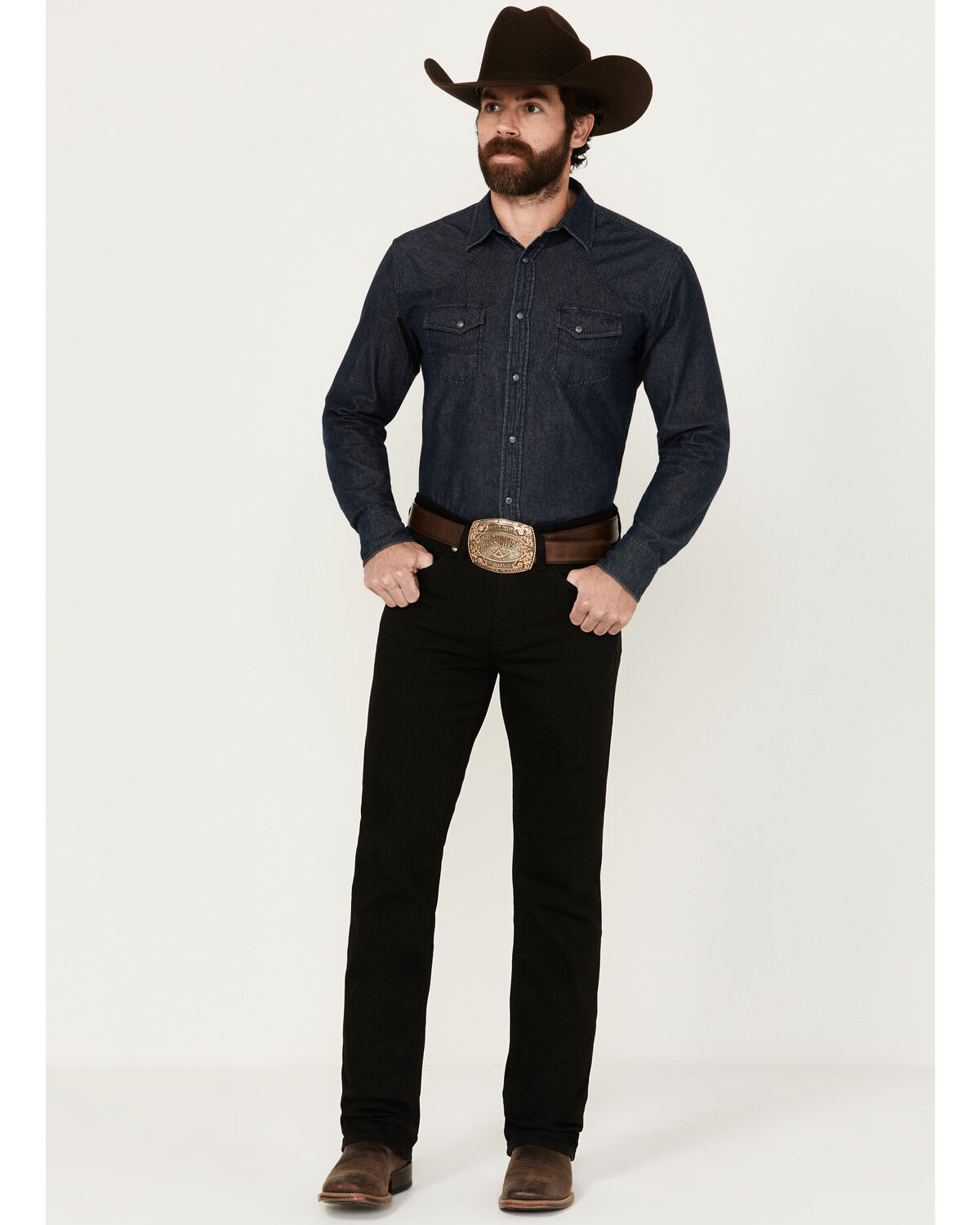 Image #1 - Cody James Men's Midnight Wash Jackson Slim Straight Stretch Denim Jeans, Black, hi-res