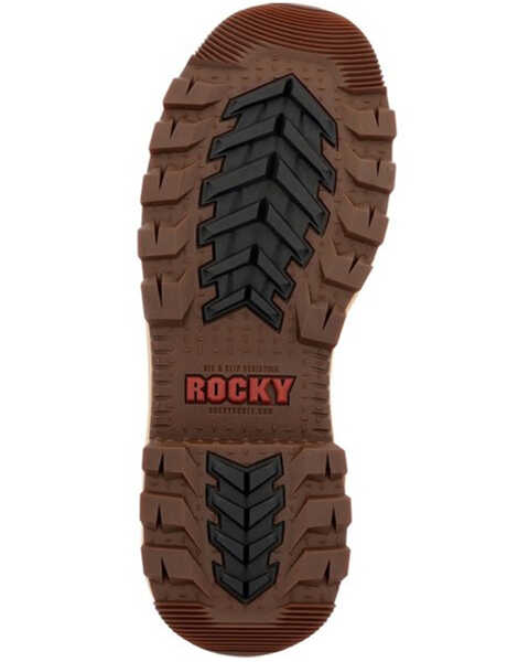 Image #7 - Rocky Men's Rams Horn Waterproof Work Boots - Composite Toe, Wheat, hi-res