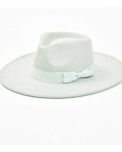 Lucca Women's Ariel II Felt Western Rancher Hat , Moss Green, hi-res