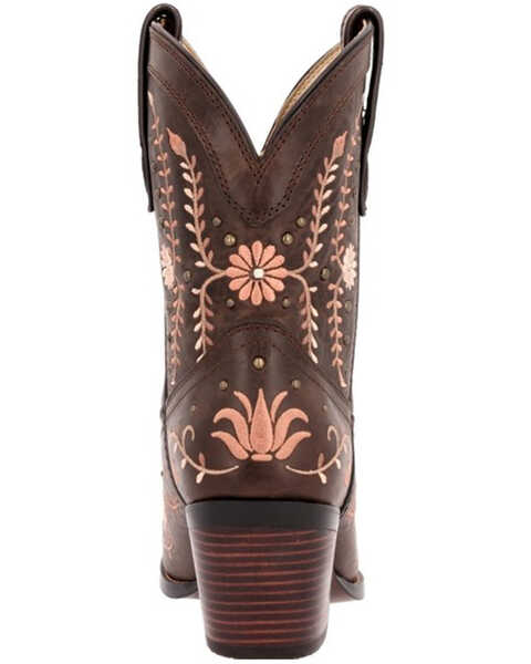 Image #5 - Durango Women's Crush Rose Wildflower Western Boots - Snip Toe , Rose, hi-res