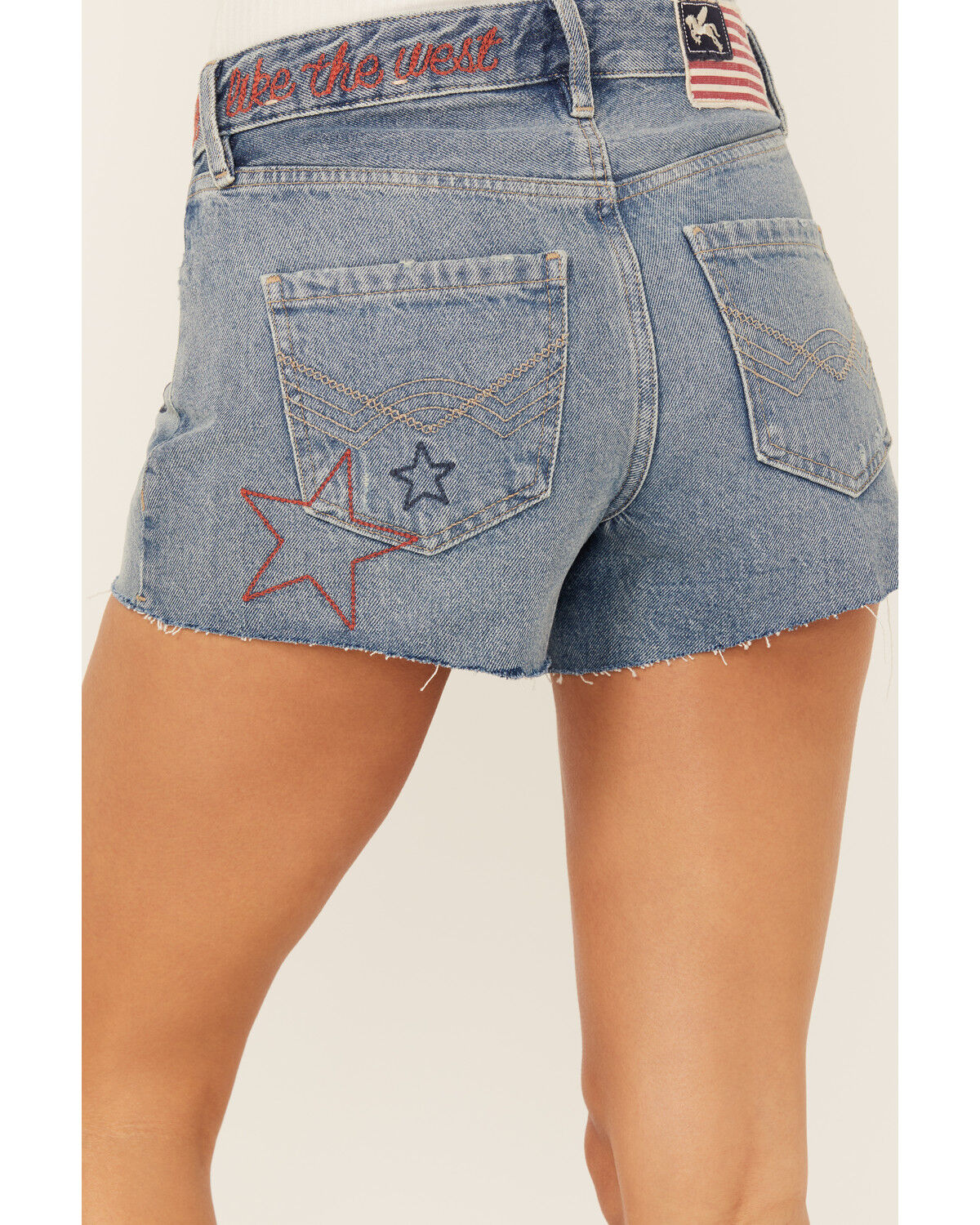 Image #5 - Idyllwind Women's Foster Medium Wash Embroidered High Rise Denim Shorts, Medium Wash, hi-res