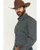 Image #2 - Rough Stock by Panhandle Men's Geo Print Long Sleeve Button-Down Stretch Western Shirt, Black, hi-res