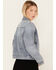 Image #4 - Idyllwind Women's Barton Reversible Denim Blanket Jacket, Light Wash, hi-res