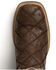 Image #11 - Ferrini Men's Ostrich Patchwork Exotic Western Boots - Broad Square Toe, Chocolate, hi-res