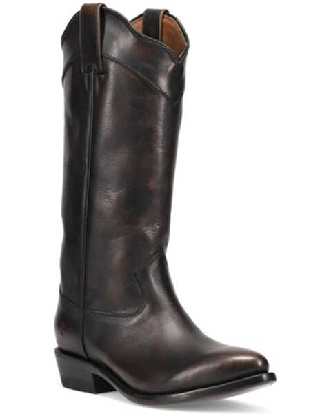 Frye Women's Billy Daisy Pull-On Western Boots - Medium Toe , Black, hi-res