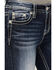 Image #4 - Miss Me Women's Dark Wash Mid Rise Bootcut Stretch Denim Jeans, , hi-res
