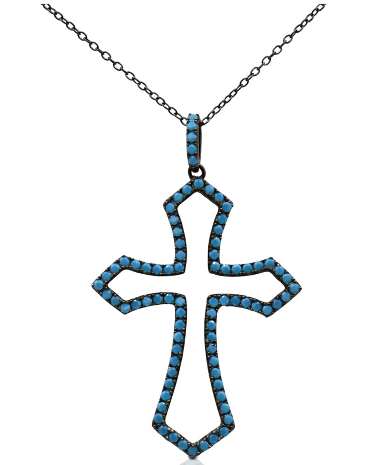 Image #1 - Kelly Herd Women's Turquoise Stone Silhouette Pendant Necklace, Turquoise, hi-res