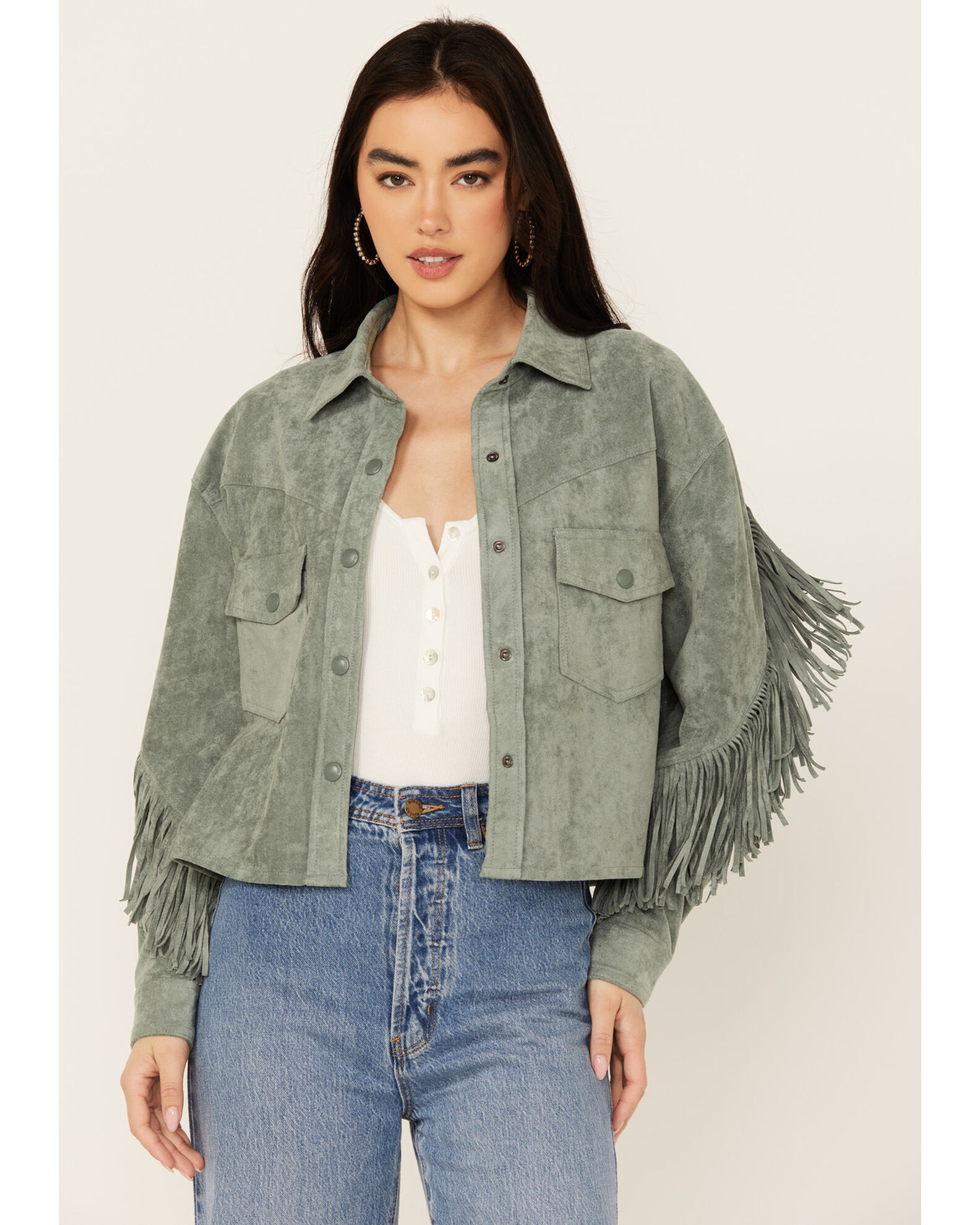 Blank nyc suede jacket green new arrivals