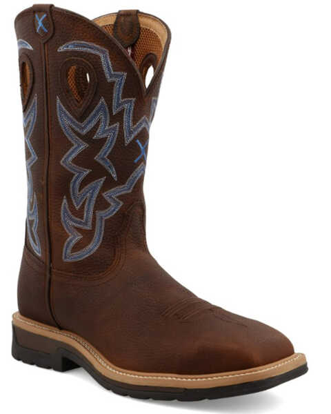 Twisted X Men's Western Work Boots - Steel Toe, Multi, hi-res