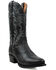 Image #1 - Dan Post Men's 13" Elko Distressed Western Boots - Round Toe, Black, hi-res