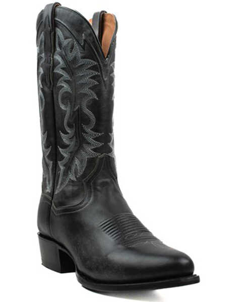 Dan Post Men's Elko 13" Distressed Western Boots - Medium Toe, Black, hi-res