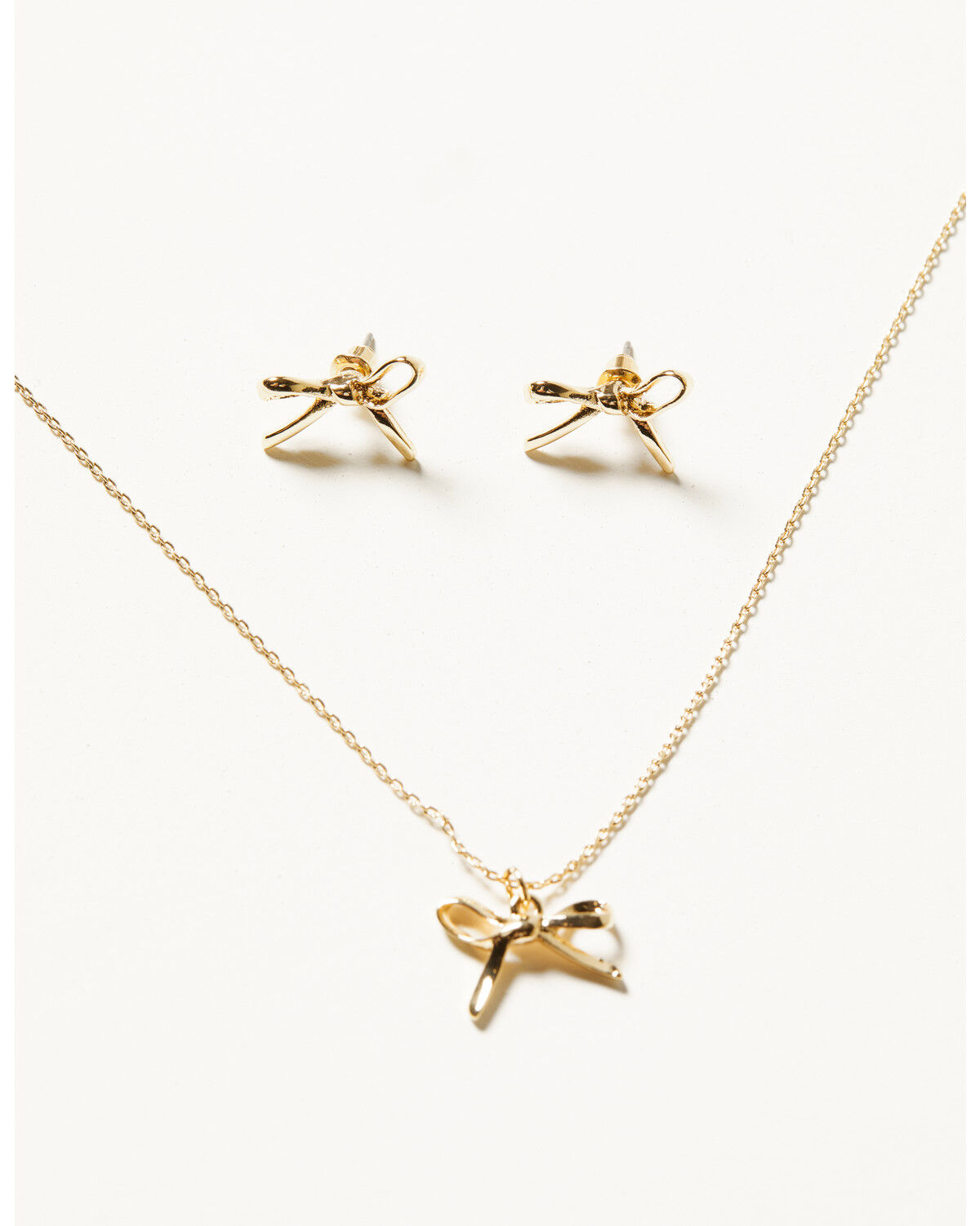 Image #2 - Shyanne Women's Bow Jewelry Set - 2 Piece, Gold, hi-res