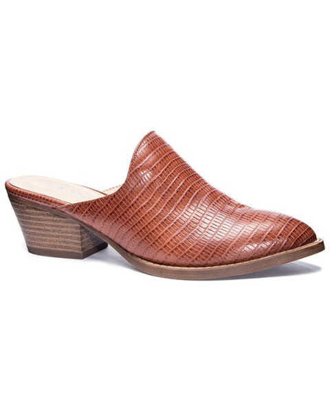 Chinese Laundry Women's Catherine Lizard Print Fashion Mules - Pointed Toe, Tan, hi-res