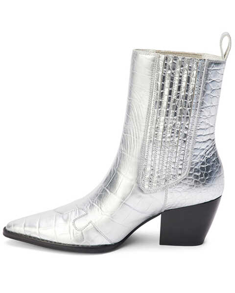 Image #3 - Matisse Women's Collins Short Boots - Pointed Toe , Silver, hi-res