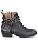 Image #2 - Corral Women's Studded Harness Booties - Round Toe, Black, hi-res
