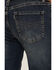 Rock & Roll Denim Men's Hooey Dark Wash Double Barrel Reflex Stackable Bootcut Jeans , Dark Wash, hi-res