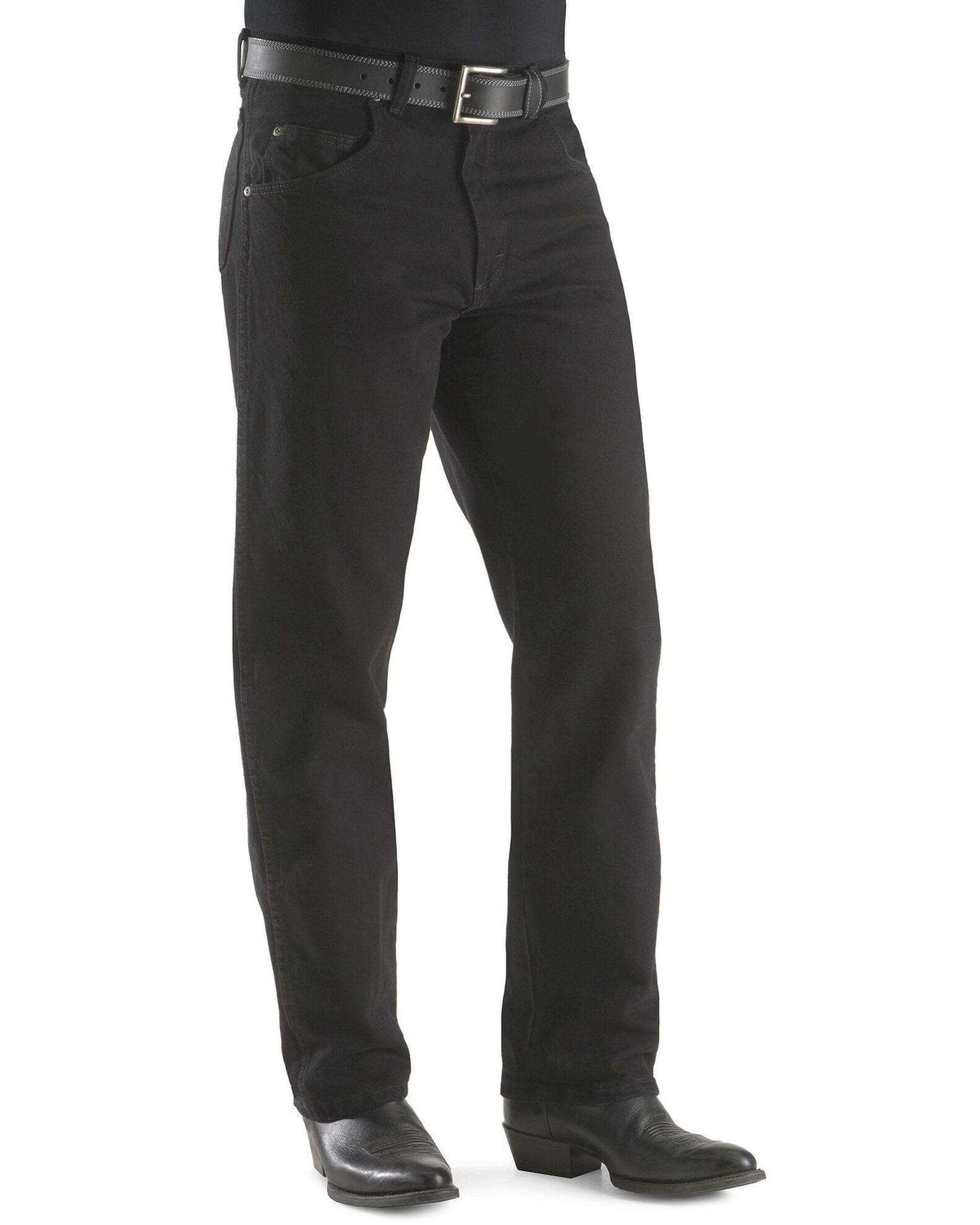 Image #2 - Wrangler Jeans - Rugged Wear Relaxed Fit - Big. 44" to 54" Waist, Black, hi-res
