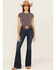 Image #1 - Ariat Women's Alex Dark Wash High Rise Flare Stretch Denim Jeans, Dark Wash, hi-res
