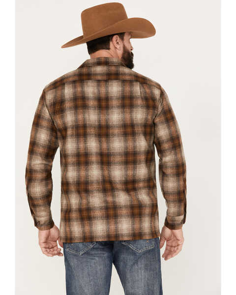 Image #4 - Pendleton Men's Boardshirt Ombre Plaid Long Sleeve Button Down Western Shirt, Brown, hi-res