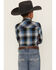 Image #4 - Wrangler Retro Boys' Plaid Print Long Sleeve Snap Western Shirt, Black, hi-res