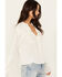 Image #2 - Cleo + Wolf Women's Cropped Button-Down Blouse , Cream, hi-res