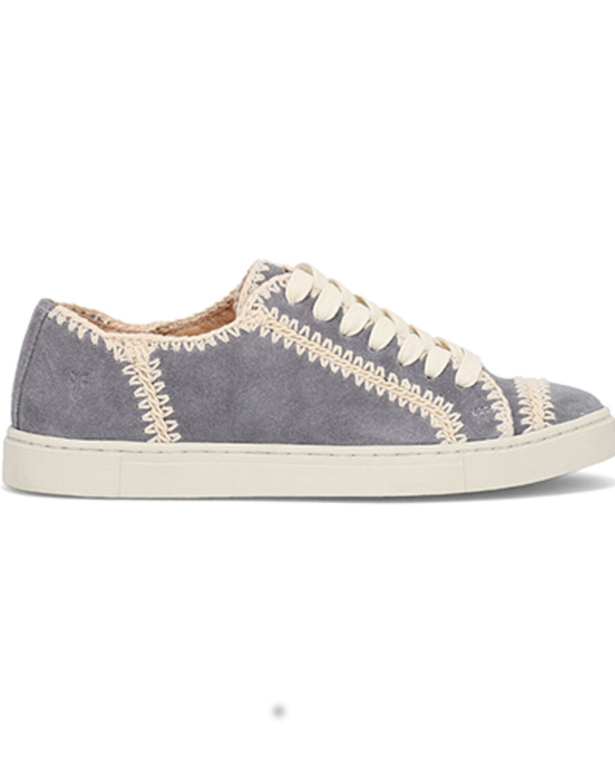 Image #2 - Frye Women's Ivy Crochet Low Lace Sneakers, Grey, hi-res