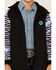 Image #3 - Hooey Girls' Southwestern Print Sleeve Zip-Front Softshell Jacket, Black, hi-res