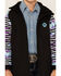 Image #3 - Hooey Girls' Southwestern Print Sleeve Zip-Front Softshell Jacket , Black, hi-res