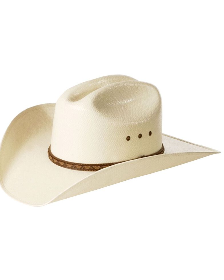 Justin Morgan Straw Cowboy Hat, Natural, hi-res