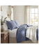 Image #1 - HIEnd Accents Stonewashed Denim King Quilt Set - 3 Piece, Blue, hi-res